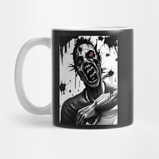 CRAZY RED EYED HALLOWEEN ZOMBIE Mug